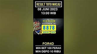 Live Draw Toto Macau 4D Hari Ini Jam 13.00